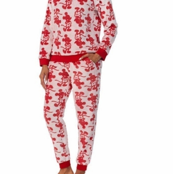 Disney Mickey Mouse Cozy Fleece 2 Piece Pajama Set XL - Picture 11 of 11